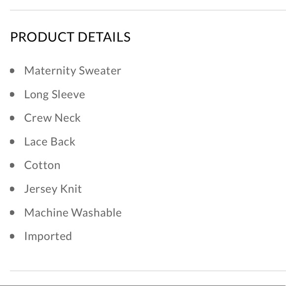 Grey maternity sweater - Picture 4 of 4